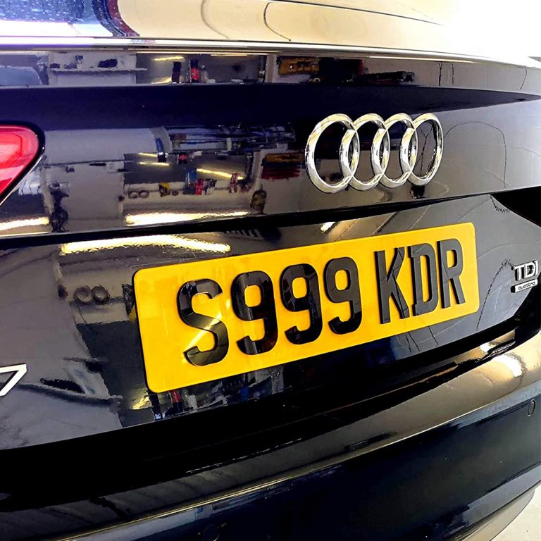 Black & Silver Number Plates